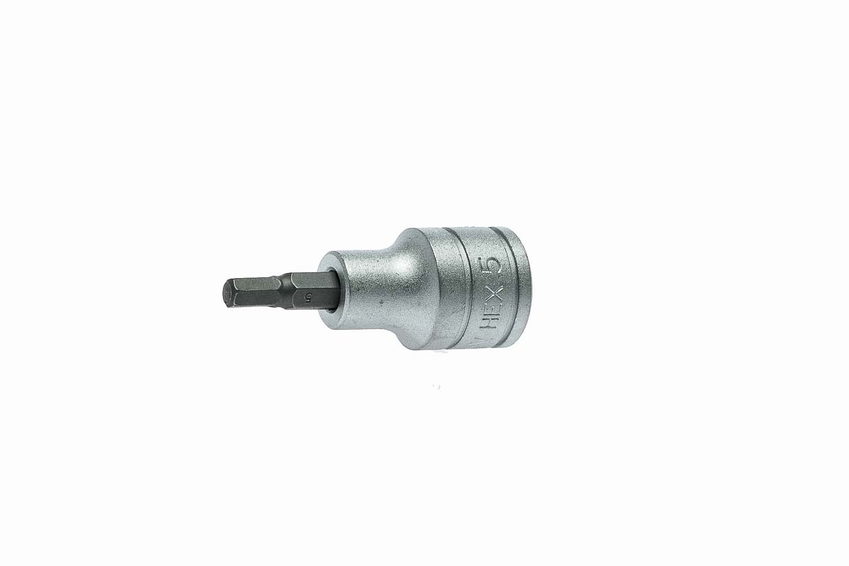 Teng Tools 1/2 in Drive Bit Socket, Hex Bit, 5mm