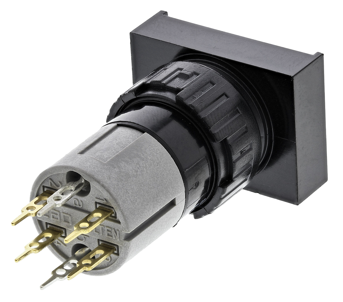 EAO 31 Series Illuminated Push Button Switch, Latching, PCB, 16mm Cutout, SPDT, 42V ac/dc, IP40