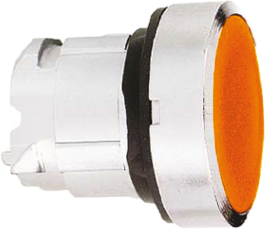 Schneider Electric Harmony XB5 Series Orange Illuminated Spring Return Push Button Head, 22mm Cutout, IP66, IP67