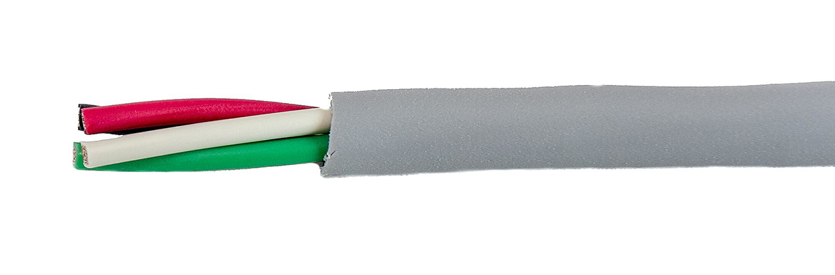 Alpha Wire Ecogen Ecocable Mini Control Cable, 4 Cores, 0.24 mm² 24 AWG, Unscreened, 305 m, Grey Modified Polyphenylene