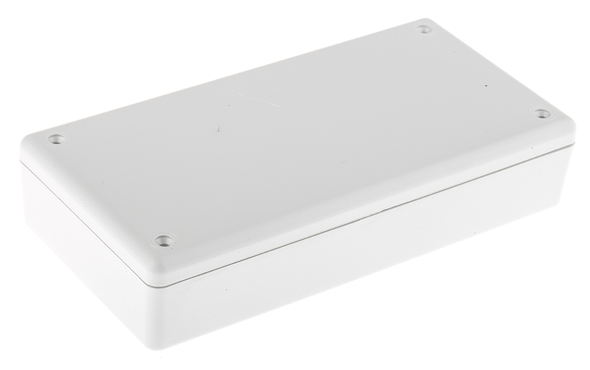 Hammond 1599 Series Grey Flame Retardant ABS Enclosure, IP54, Grey Lid, 170 x 85 x 34mm