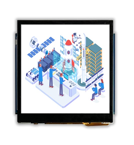 Midas MDT0340AC-USBC IPS TFT TFT LCD Display / Touch Screen, 3.4in, 480 X 480pixels