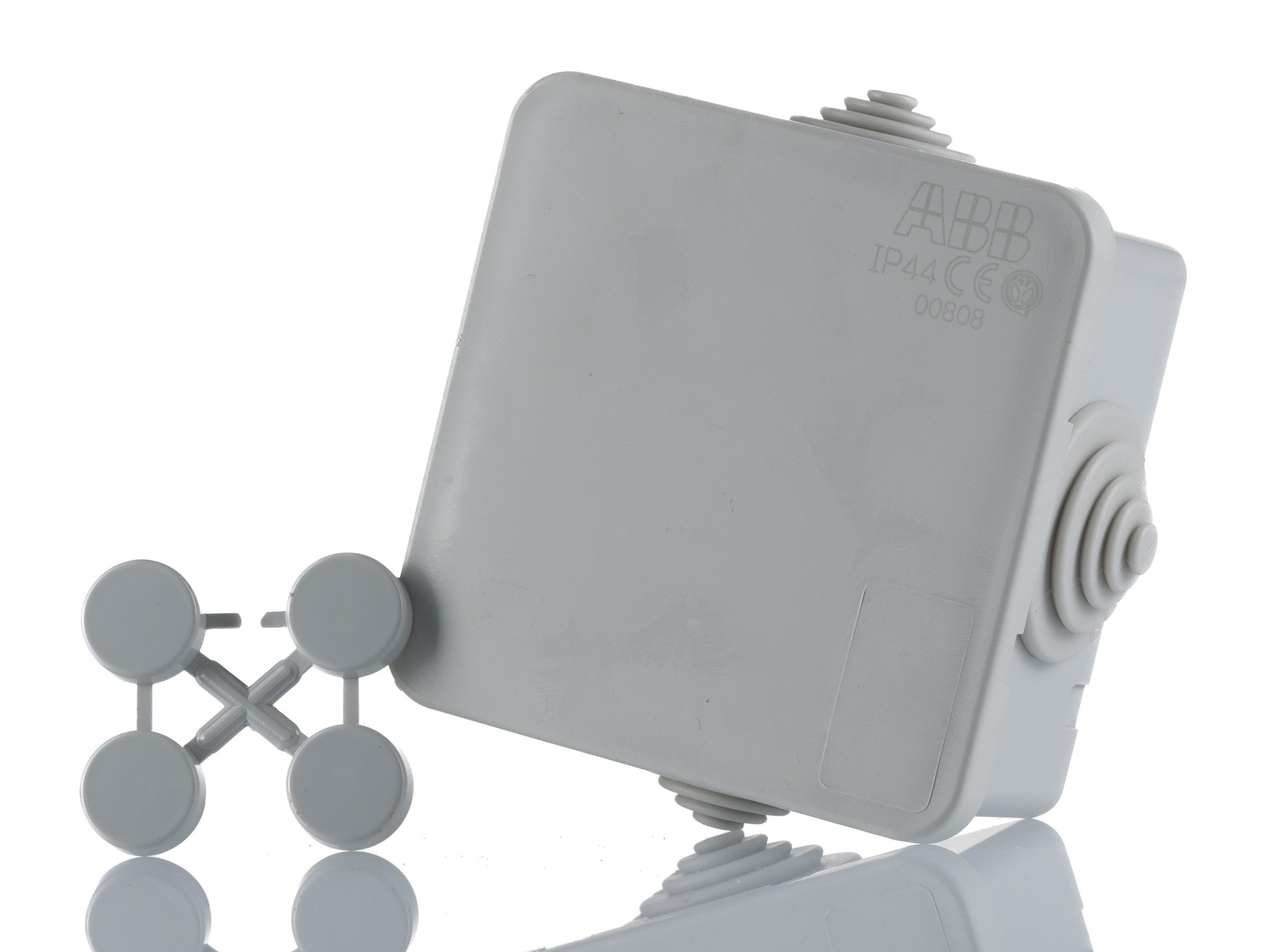 ABB Grey Thermoplastic Junction Box, IP44, 65 x 65 x 32mm
