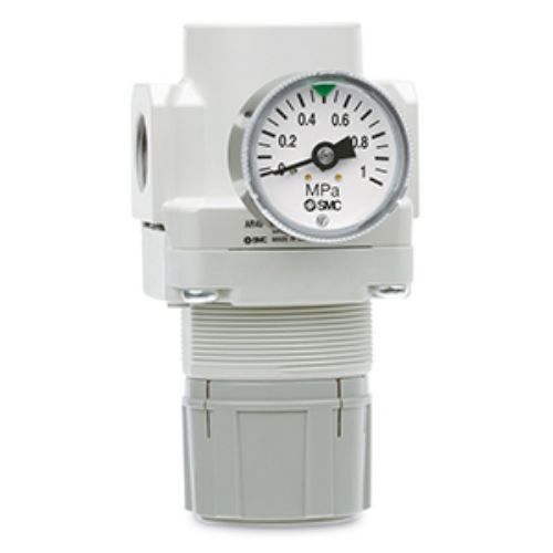 SMC G 1/4 Pneumatic Regulator - 0.05MPa to 1MPa, G 1/4 Female in, 7bar max. input, AR111-F02-1