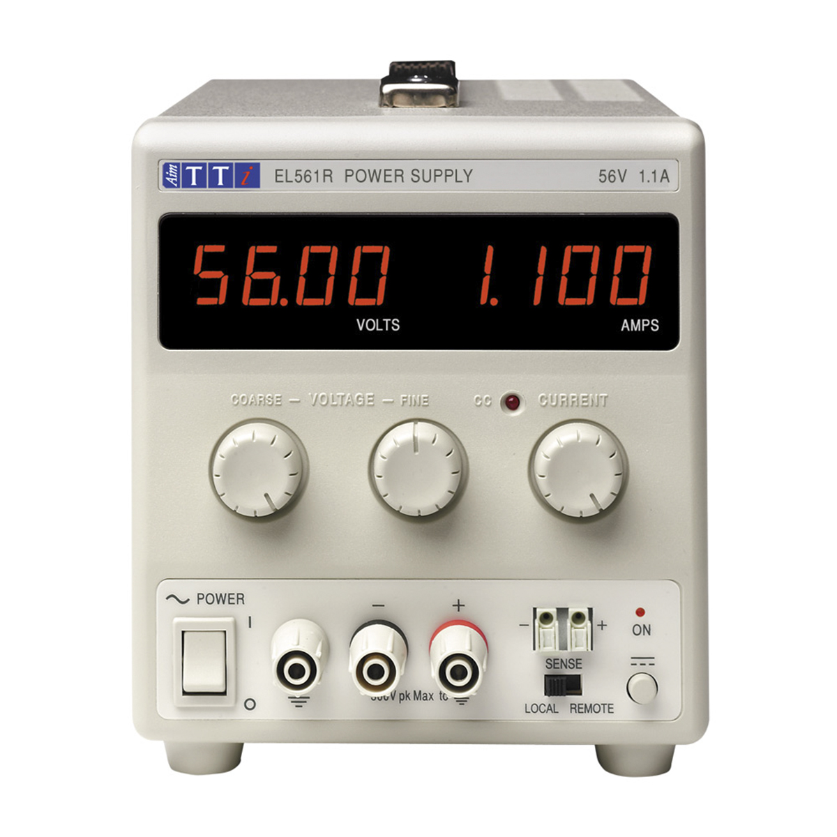 Aim-TTi EL-R Series Digital Bench Power Supply, 0 → 56V, 0 → 1.1A, 1-Output, 60W - UKAS Calibrated