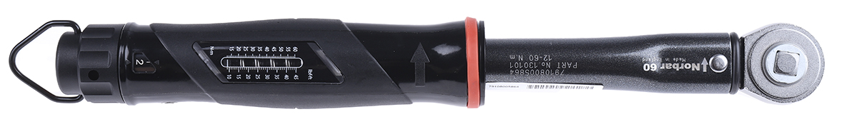 Norbar Torque Tools Click Torque Wrench, 12 → 60Nm, 3/8 in Drive, Square Drive
