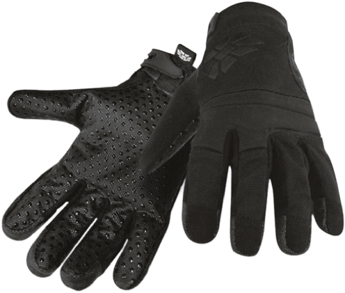 Polyco Healthline HexArmor Black Super Fabric Work Gloves, Size 9, Uncoated Coating