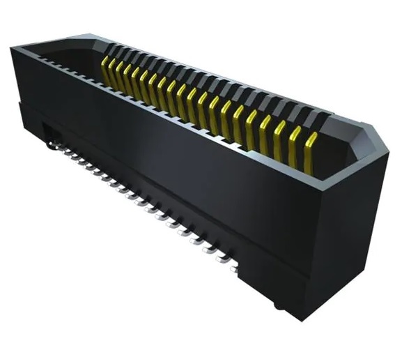 Samtec ERF8 Series Straight Surface Mount PCB Socket, 100-Contact, 2-Row, 0.8mm Pitch, Solder Termination