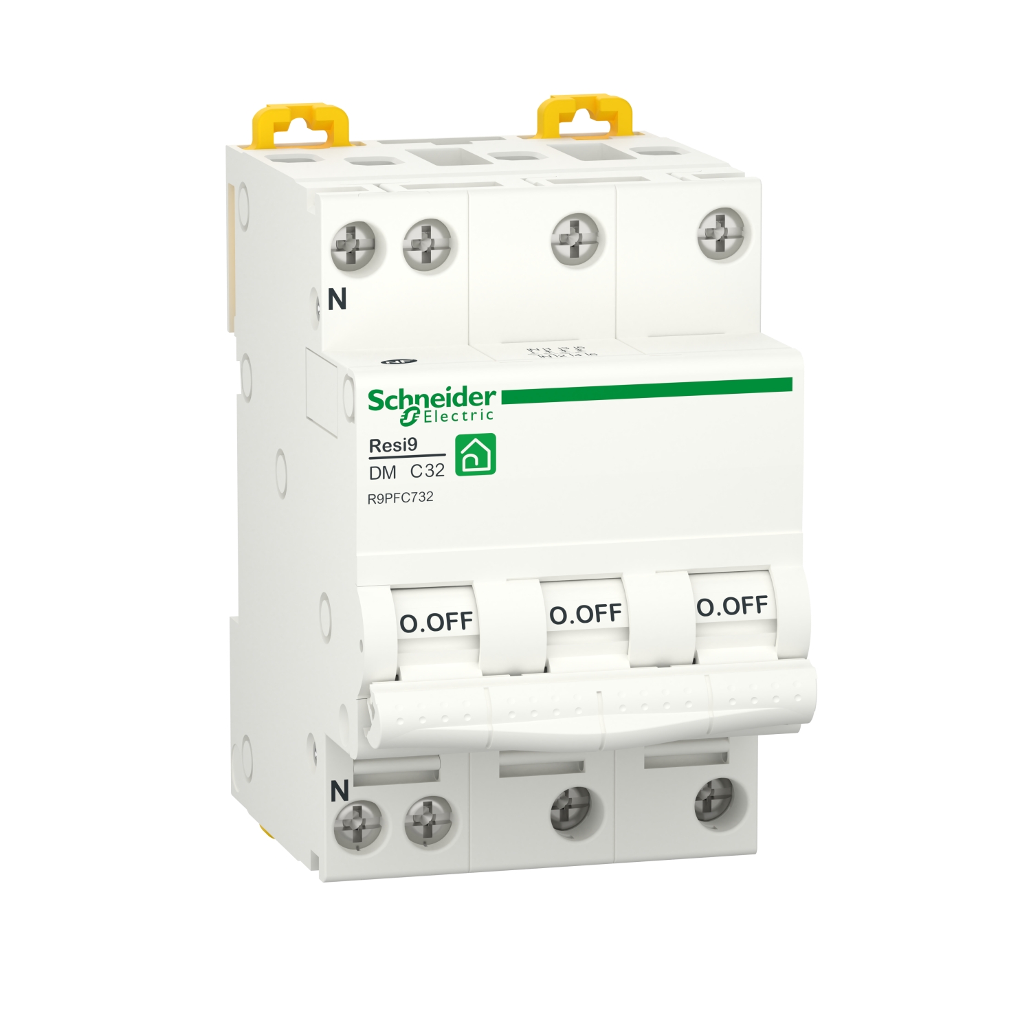 Schneider Electric Resi9 R9PF MCB, 3P, 32A, 400V AC, 3000 A Breaking Capacity