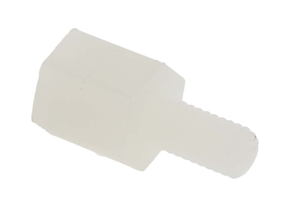 RS PRO Standoff, M3 x M3 Thread, 6mm Body, Nylon 66, Male/Female, 6mm Stud