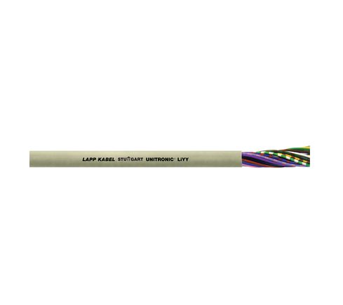 Lapp UNITRONIC LiYY Series Data Cable, 5 Cores, 0.34 mm², Unscreened, 22 AWG, 100m, Unshielded Shield, LiYY Cable