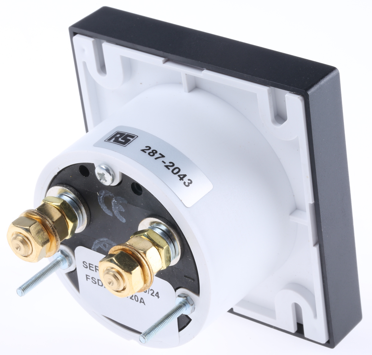 HOBUT PD72SD Analogue Panel Ammeter 0/10/20A Direct Connected AC, 72mm x 72mm Moving Iron