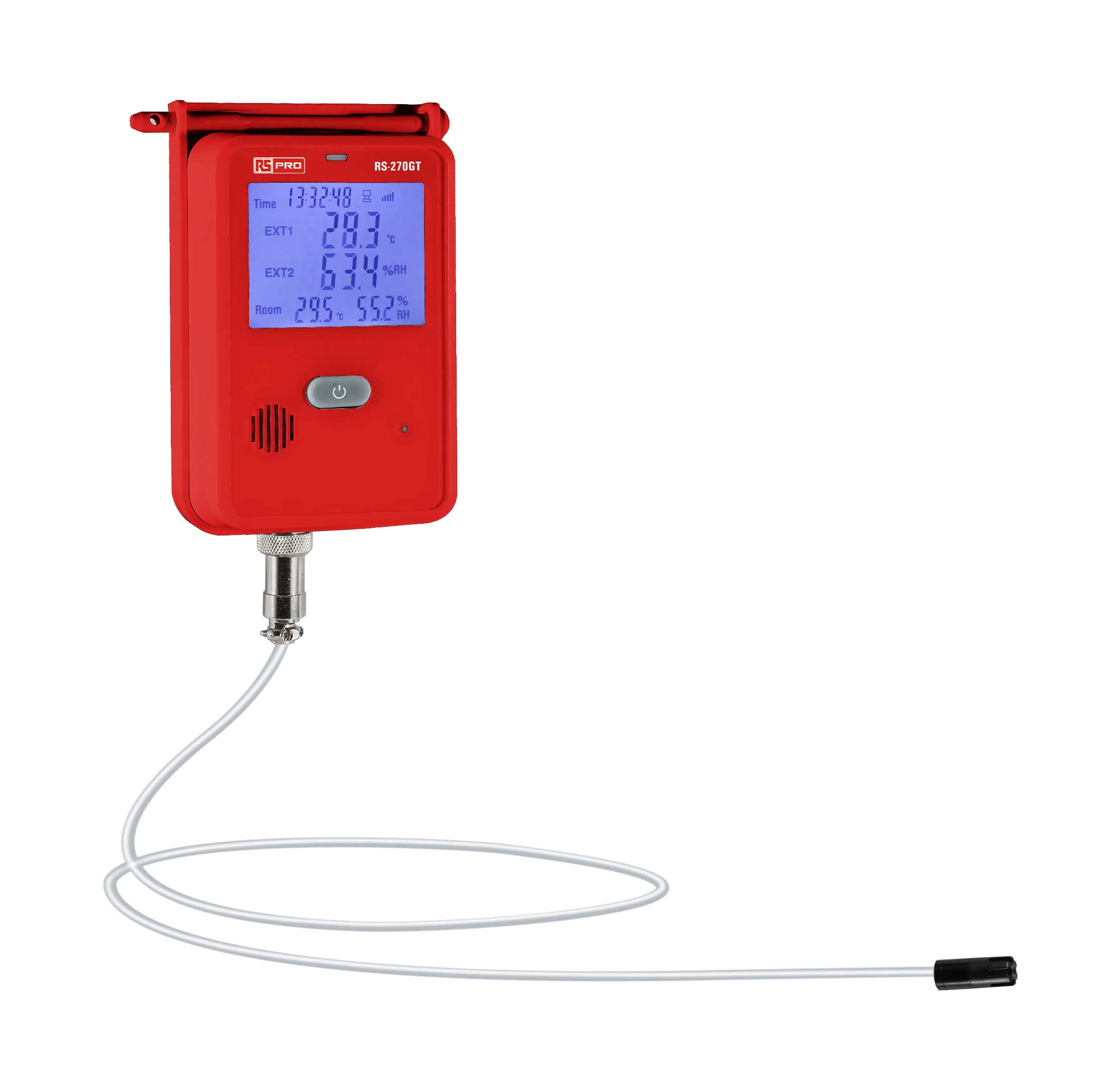RS PRO DT-270GT Recording Digital Thermometer for Agriculture, Animal Husbandry, Catering, Food, Logistics, Medicine,