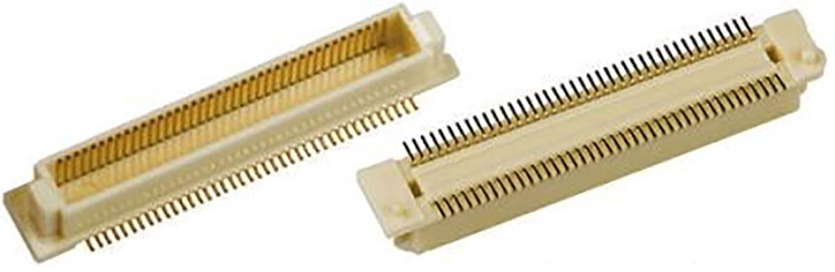 Hirose FunctionMAX FX8C Series Straight Surface PCB Header, 120 Contact(s), 0.6 mm Pitch, 2 Row, Shrouded