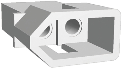 TE Connectivity, .093 Commercial Male Connector Housing, 6.3mm Pitch, 2 Way, 1 Row