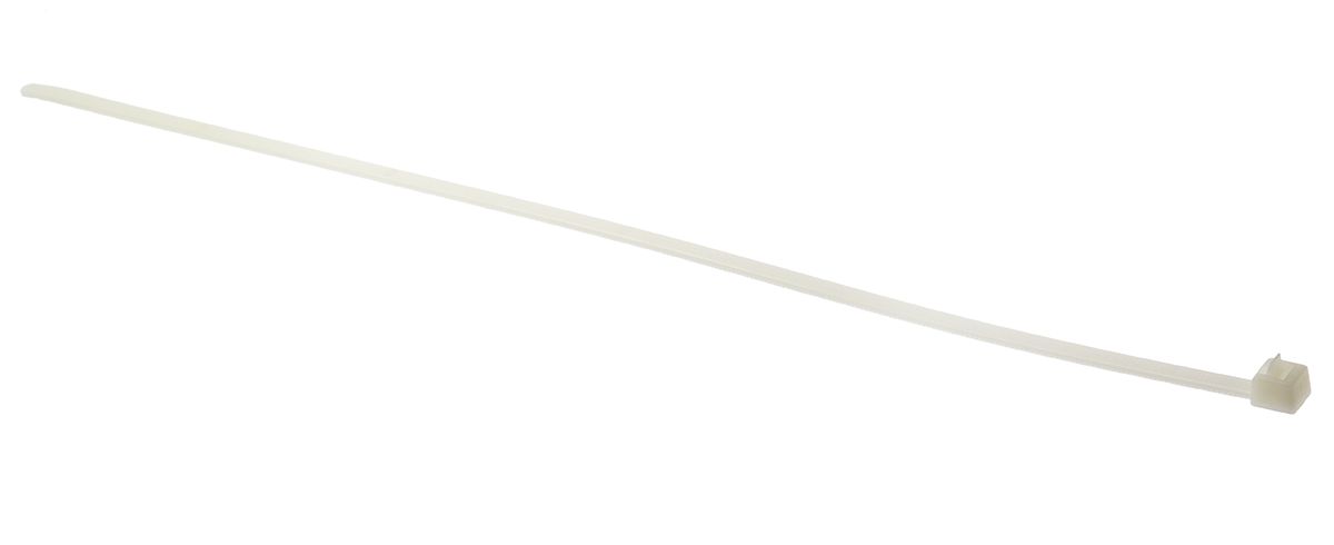 HellermannTyton Cable Tie, Releasable, 300mm x 4.6 mm, Natural Polyamide 6.6 (PA66), Pk-100