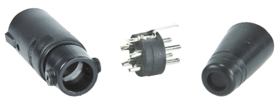 Amphenol Industrial AP412 Cable Mount Loudspeaker Connector Plug, 4 Way, 20A