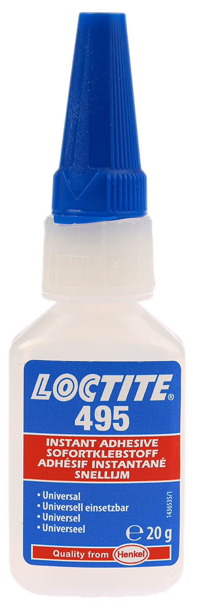 Loctite 495 Cyanoacrylate 20 g, Transparent
