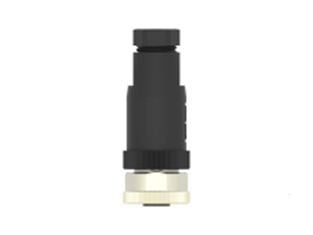TE Connectivity Circular Connector, 3 Contacts, Cable, M12 Connector, Socket, Female, IP67, T411 Series