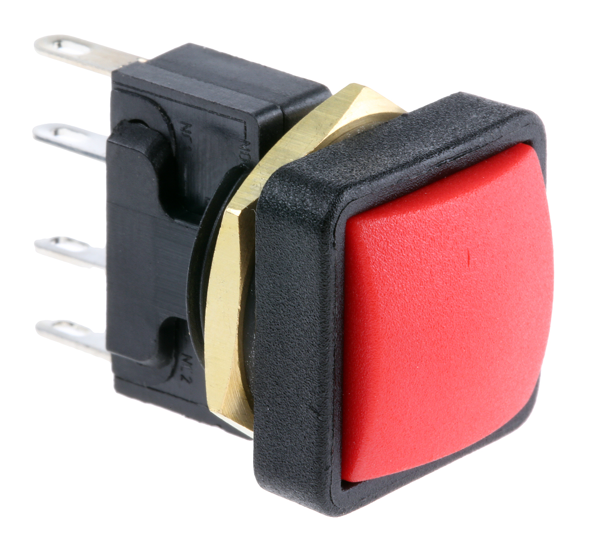 ITW Switches 49-59 Series Push Button Switch, Momentary, Panel Mount, 16mm Cutout, SPDT, 250V ac, IP67