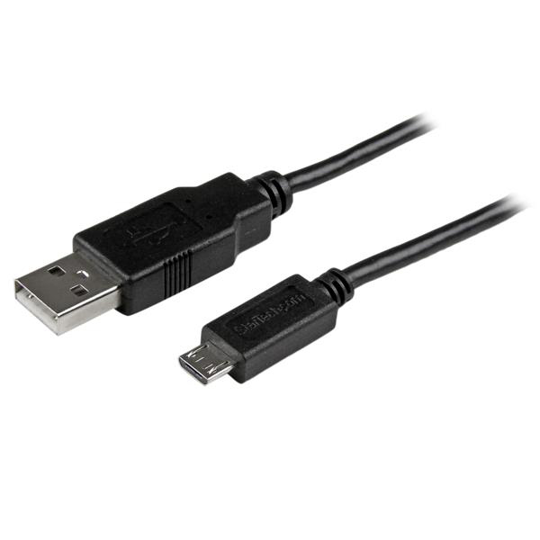 StarTech.com USB 2.0, Male USB A to Male Micro USB B, 480Mbps, 1m
