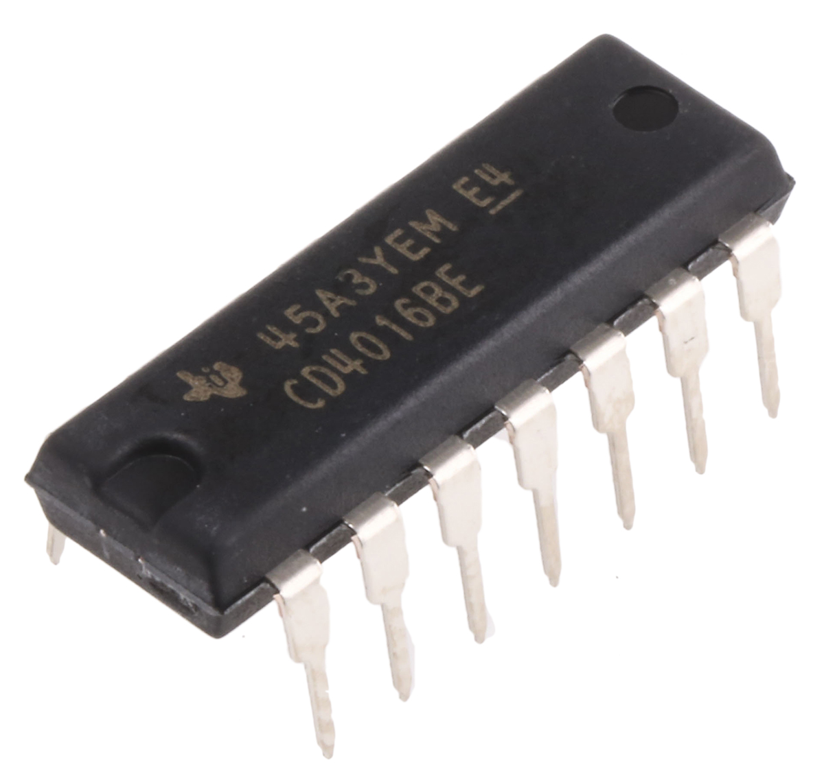 Texas Instruments CD4016BE Analogue Switch Quad SPST 10 V, 15 V, 5 V, 14-Pin PDIP