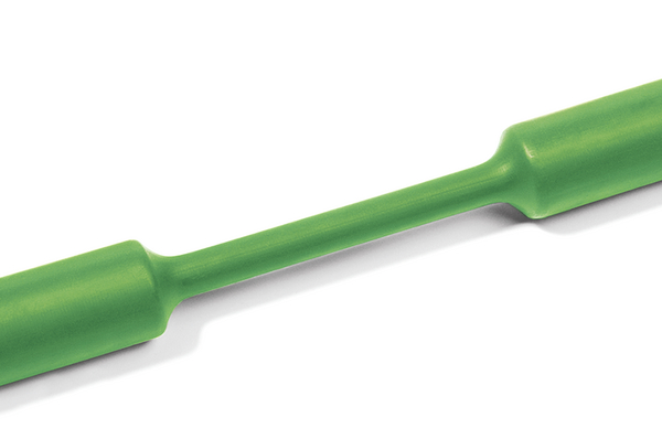 HellermannTyton Heat Shrink Tubing, Green 1.5mm Sleeve Dia. x 30m Length 3:1 Ratio, 333 Series