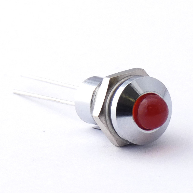 CML Innovative Technologies 1904X Series Orange Panel Mount Indicator, 2V, 8mm Mounting Hole Size, Lead Wires