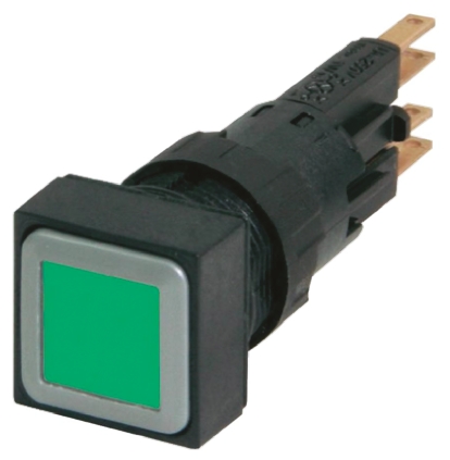 Eaton RMQ16 Series Green Momentary Push Button, 16mm Cutout, IP65
