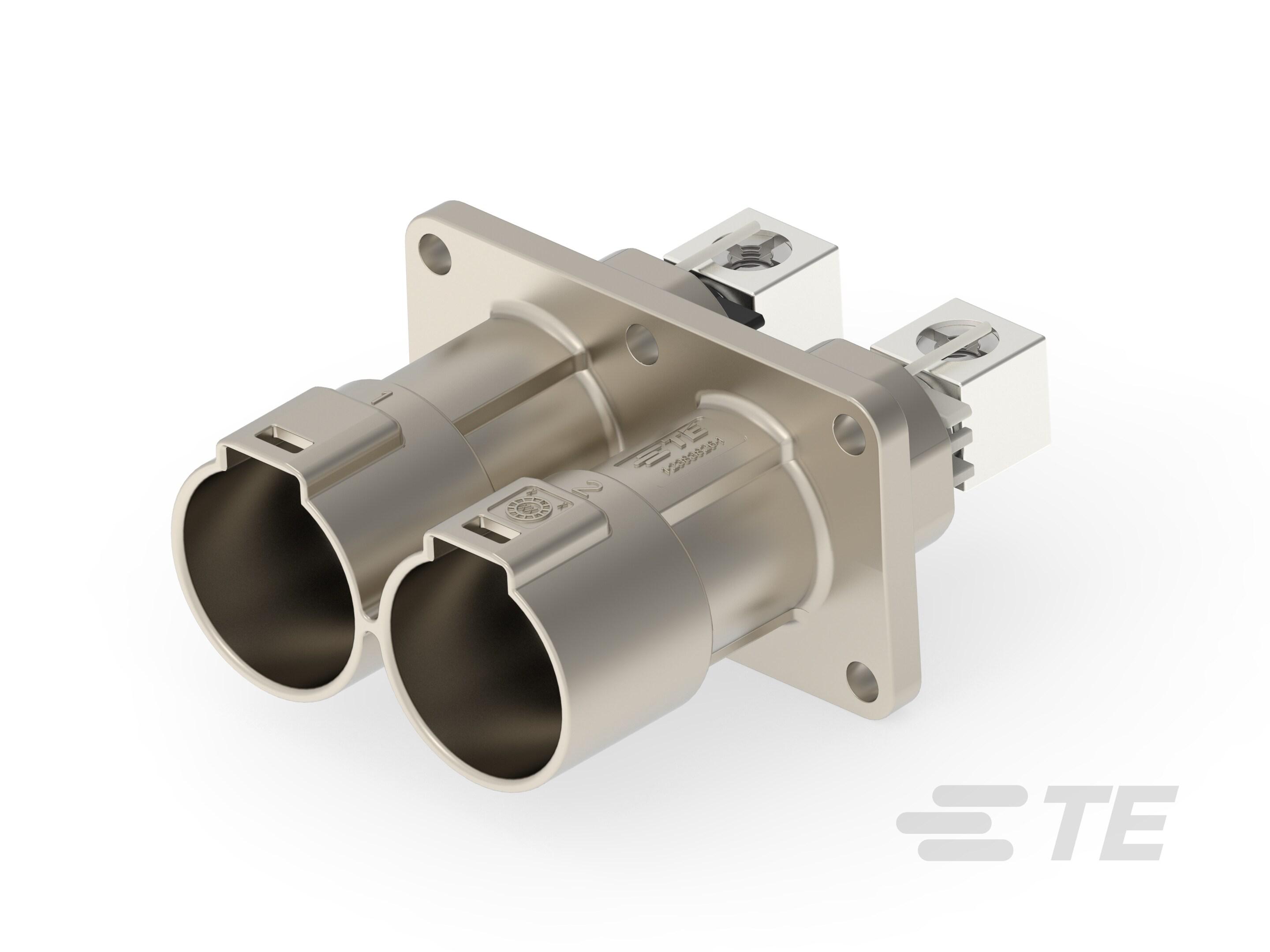 TE Connectivity PowerTube 1000 Series Straight Panel PCB Connector, 2 Contact(s), 36 mm Pitch, 1 Row, Shrouded