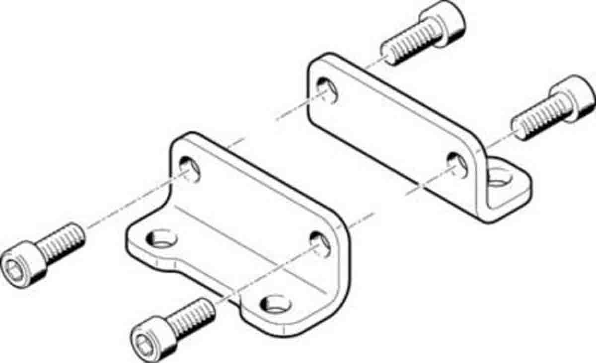 Festo Mounting Bracket HNA-80, To Fit 80mm Bore Size