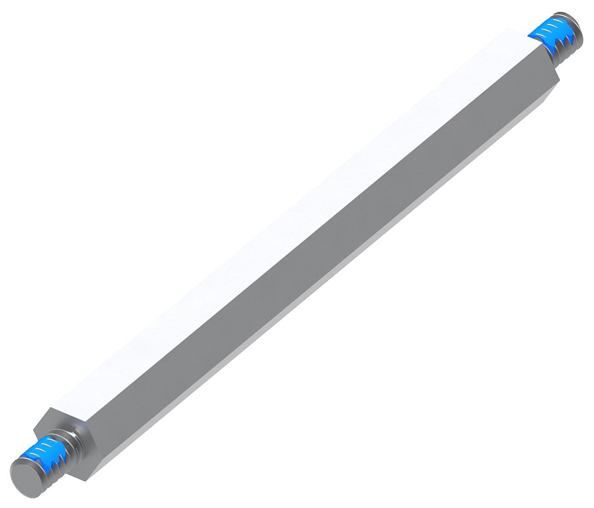 Samtec Standoff, #4-40 Thread, 14.15mm Body, Aluminium, Male/Male