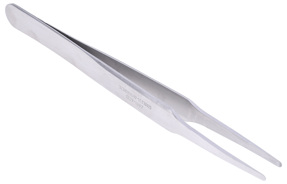 Weller Erem 120 mm, Stainless Steel, Flat; Rounded, Tweezers