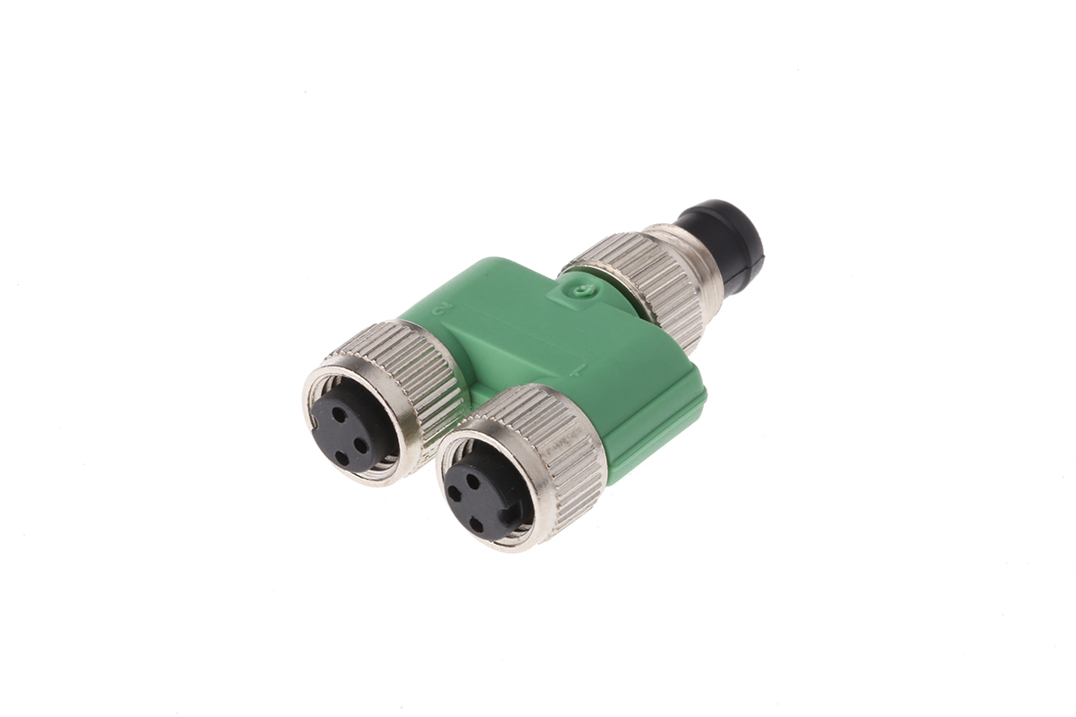 Phoenix Contact 4 Pole M8 Plug to 6 Pole M8 Socket Adapter