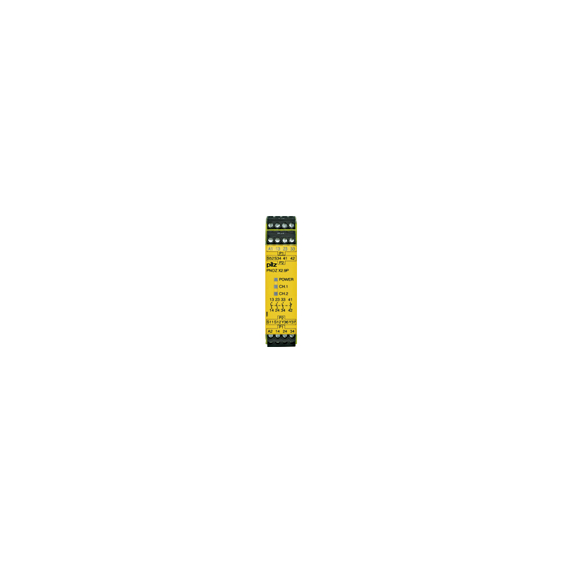 Pilz 777300 1 Auxiliary Contacts Safety Relay 24V dc, Single/Dual-Channel 3 Safety Contacts