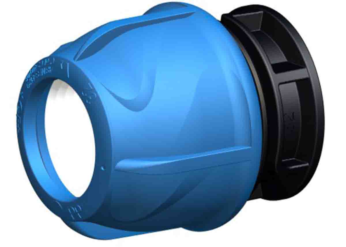 Georg Fischer Plastic Pipe Fitting, Straight End Cap, 25mm