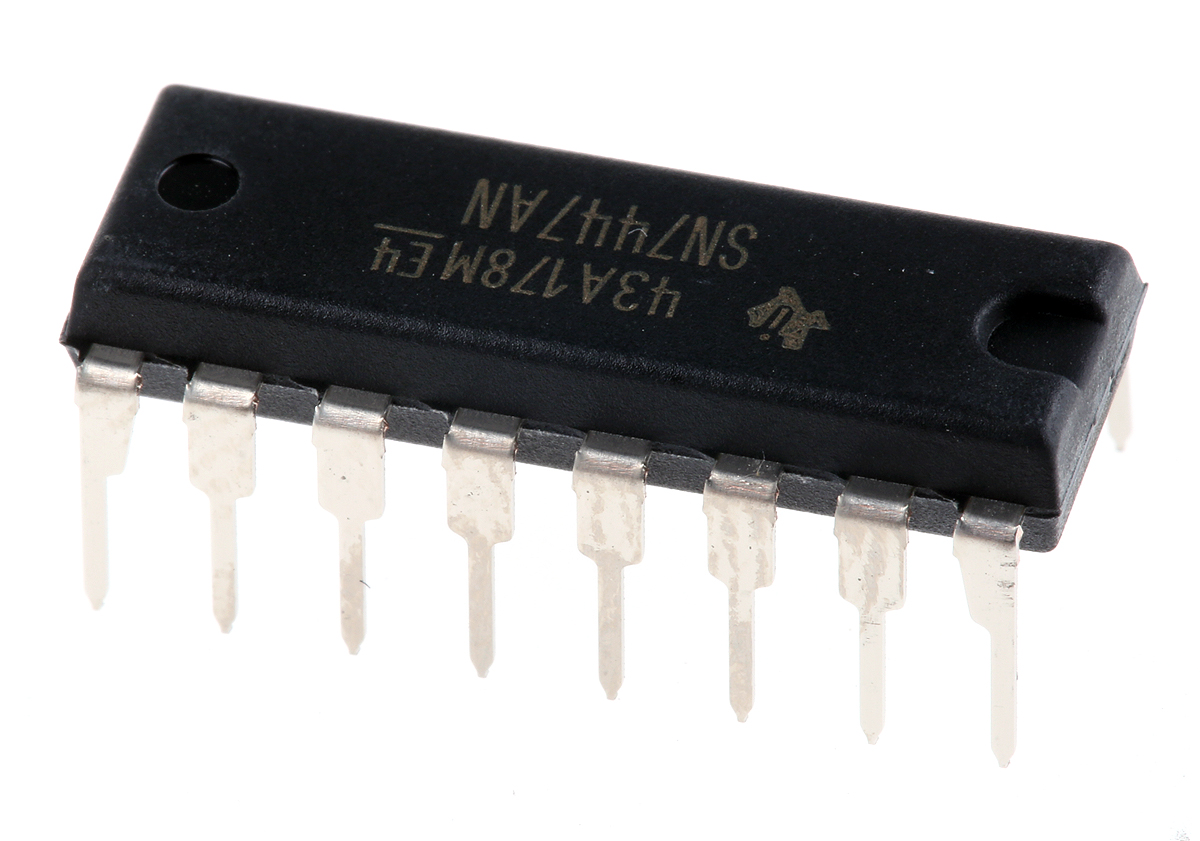 Texas Instruments SN7447AN, Decoder, 16-Pin PDIP