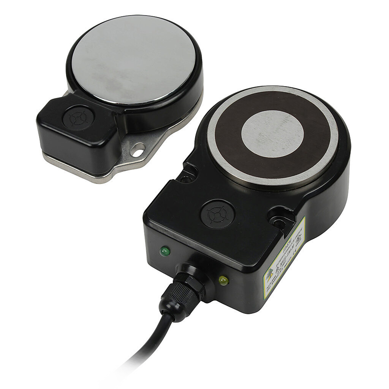 IDEM MGL Series Magnetic, RFID Non-Contact Safety Switch, 24V dc, Aluminium Housing, 2NC, M12