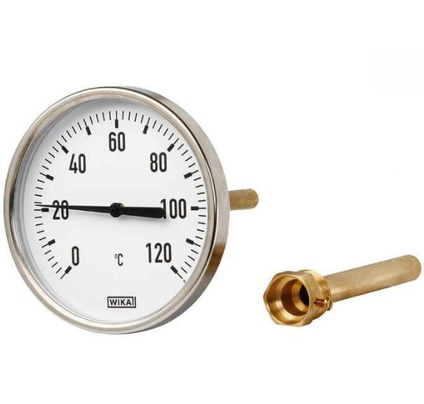 WIKA Dial Thermometer 0 → +60 °C, 3901629