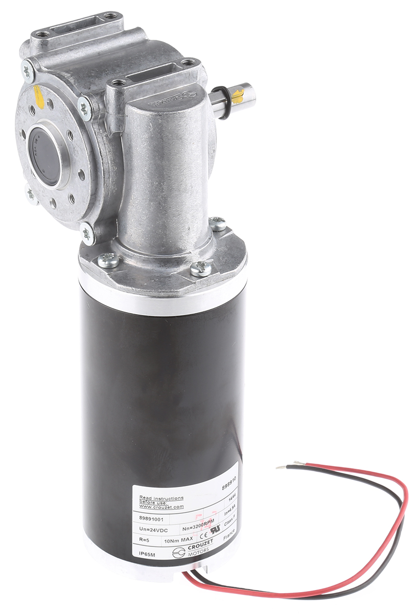 Crouzet Brushed Geared DC Geared Motor, 209 W, 24 V dc, 10 Nm, 686 rpm, 9.99mm Shaft Diameter
