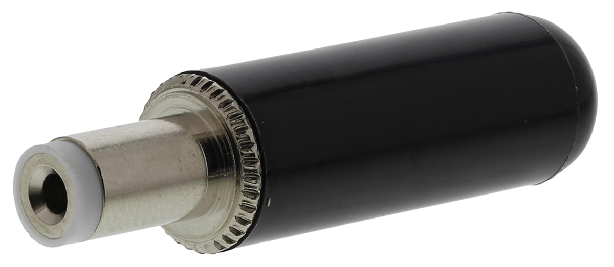 Switchcraft DC Plug Rated At 5.0A, Cable Mount, length 36mm, Tin