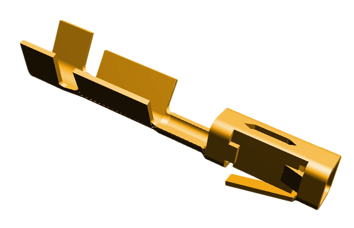 TE Connectivity AMPMODU MOD V Series Female Crimp Terminal, 24AWG Min, 20AWG Max