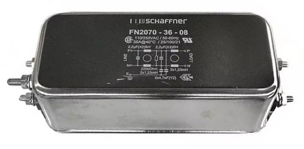Schaffner, FN2070 36A 250 V ac/dc 400Hz, Chassis Mount EMI Filter, Stud, Single Phase