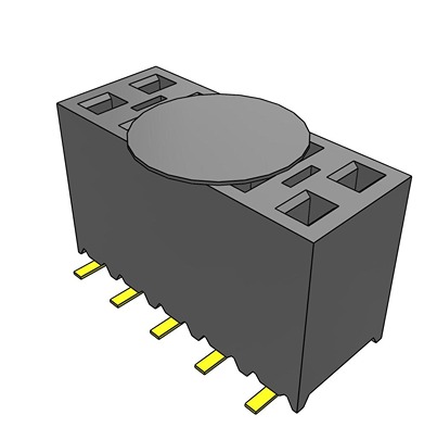 Samtec SSM Series Vertical Surface Mount PCB Socket, 10-Contact, 2-Row, 2.54mm Pitch, SMT Termination