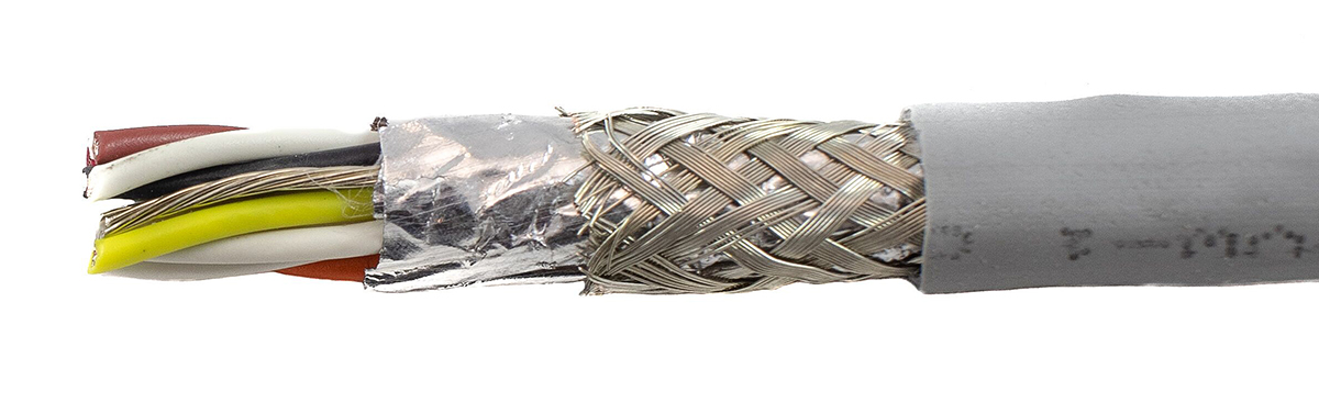 Alpha Wire Ecogen Ecocable Mini Series Data Cable, 5 Pairs, 10 Cores, 0.24 mm², Screened, 24 AWG, 30m, Foil and Braid