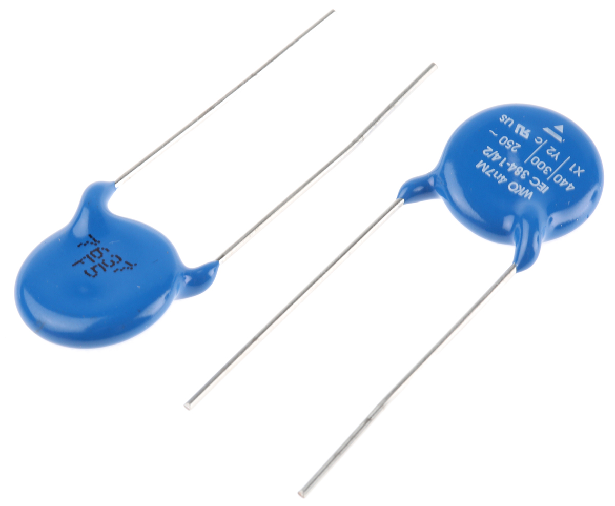 Vishay Single Layer Ceramic Capacitor (SLCC) 4.7nF 400V ac ±20% Y5U Dielectric, WYO, Through Hole +125°C Max Op. Temp.