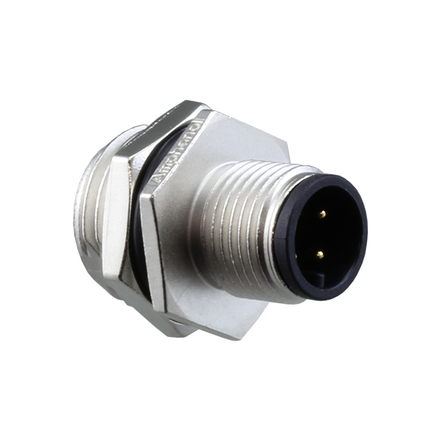 Amphenol Industrial Circular Connector, 4 Contacts, Panel, M12 Connector, Plug, Male, IP68, IP69K, M Series