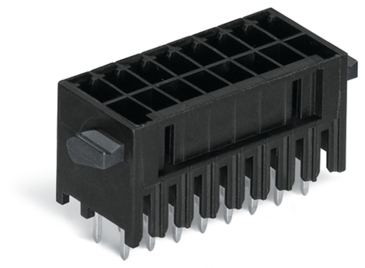 WAGO 713 Series Straight Through Hole Header, 16 Contact(s), 3.5 mm Pitch, 2 Row, Shrouded