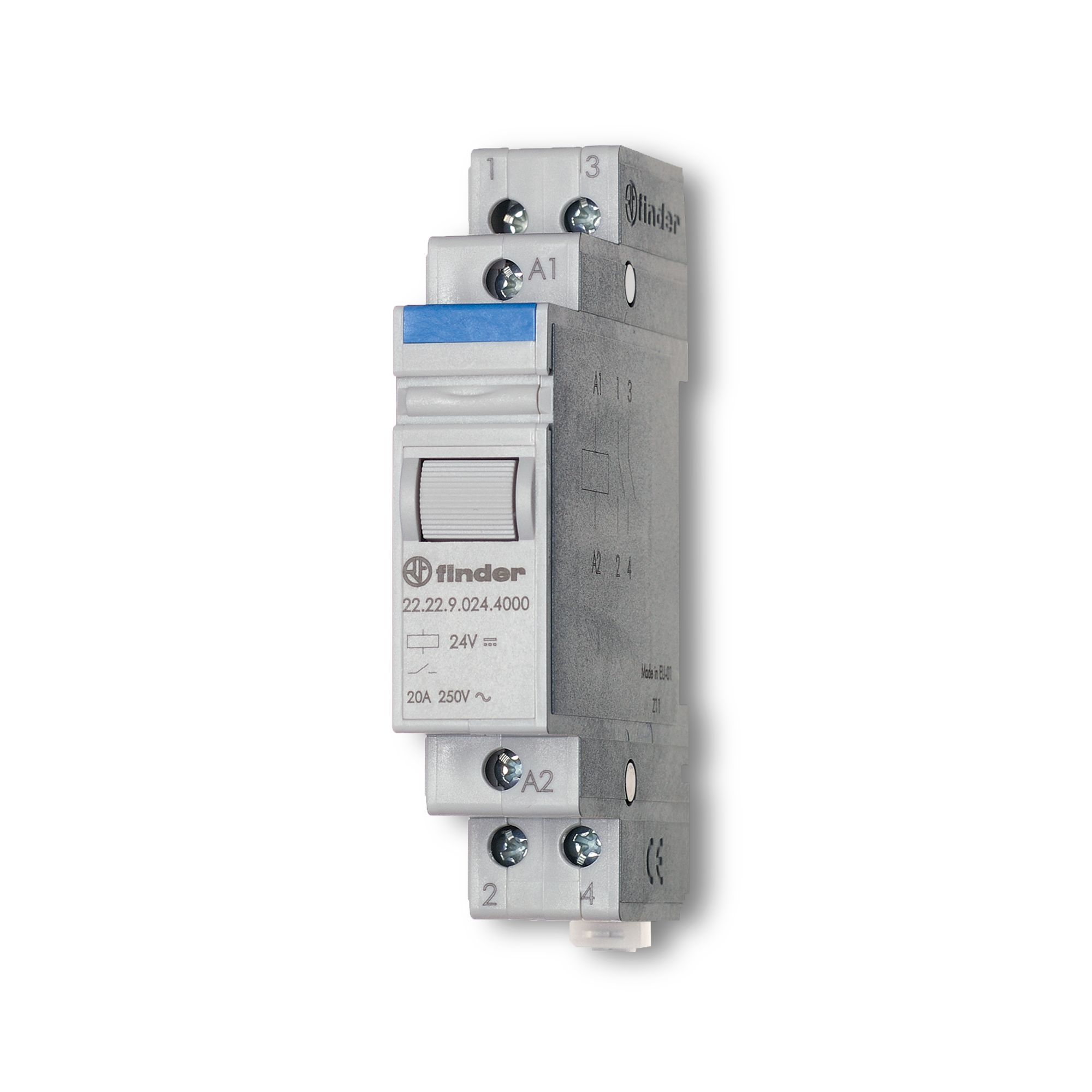 Finder DIN Rail Monostable Relay, 240V ac Coil, 20A Switching Current, DPST-2NO