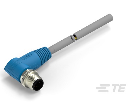 TE Connectivity Male 8 way M12 to M12 Sensor Actuator Cable, 1 m